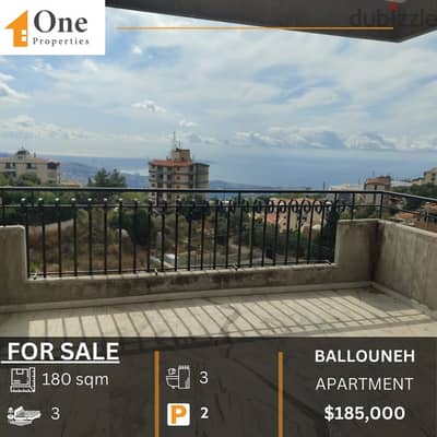 APARTMENT FOR SALE IN BALLOUNEH