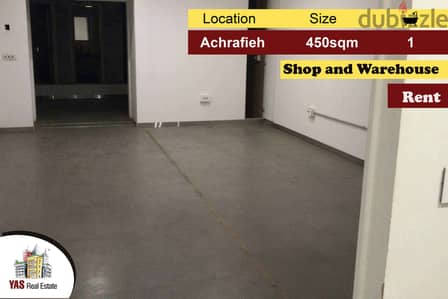 Achrafieh 450m2 | Shop andWarehouse | Rent | Mint Condition | MO