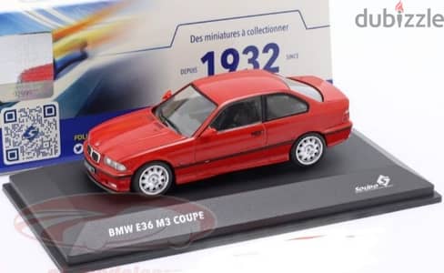 BMW M3 E36 diecast car model 1;43.