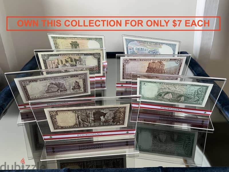 BEST GIFT lebanon, 1 lira to 250 high quality plexi  ليرة لبنان عملة 1