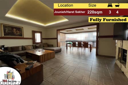 Jounieh/Haret Sakher 220m2 | Fully Furnished | Sea View | Calm | EH/IV