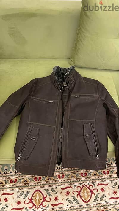 buffalo brown leather jacket made in italy