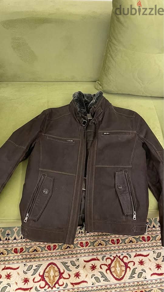 buffalo brown leather jacket made in italy 0