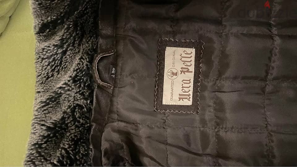 buffalo brown leather jacket made in italy 1