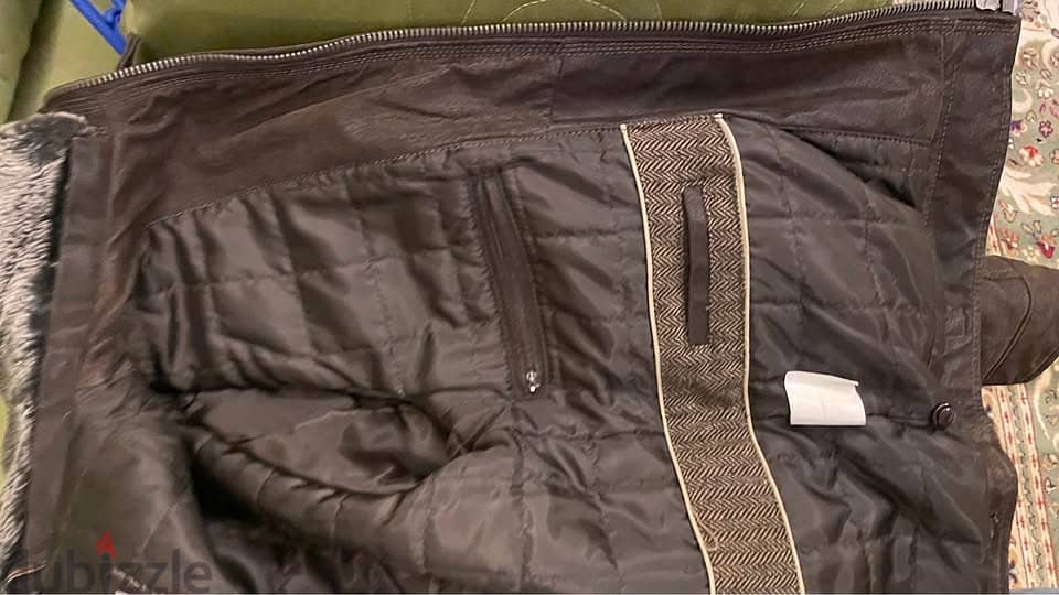 buffalo brown leather jacket made in italy 2