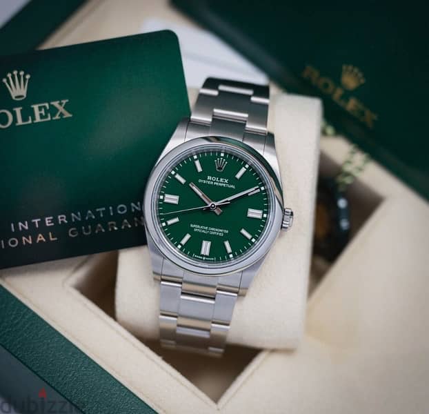 Rolex Oyster Perpetual Green Dial *Rare* 2024 2