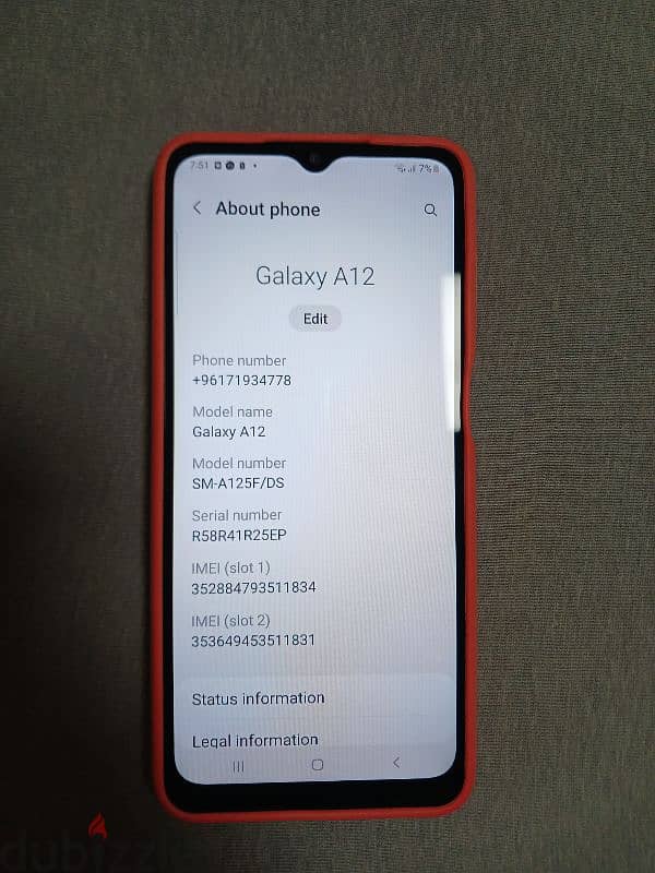 samsung A12  128GB 0