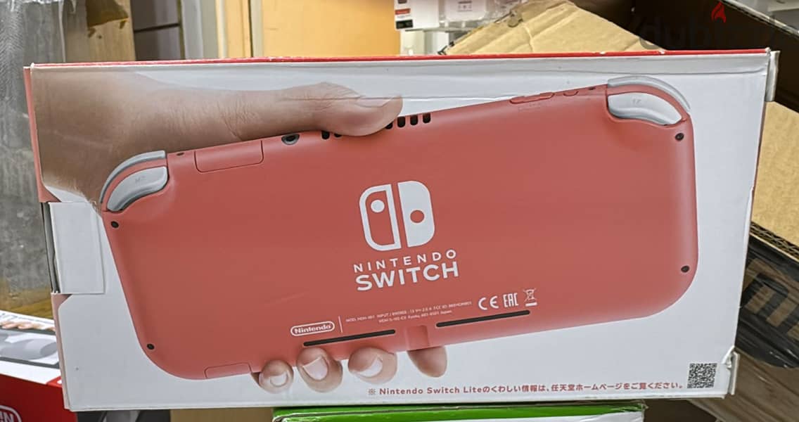 Nintendo switch lite pink 1