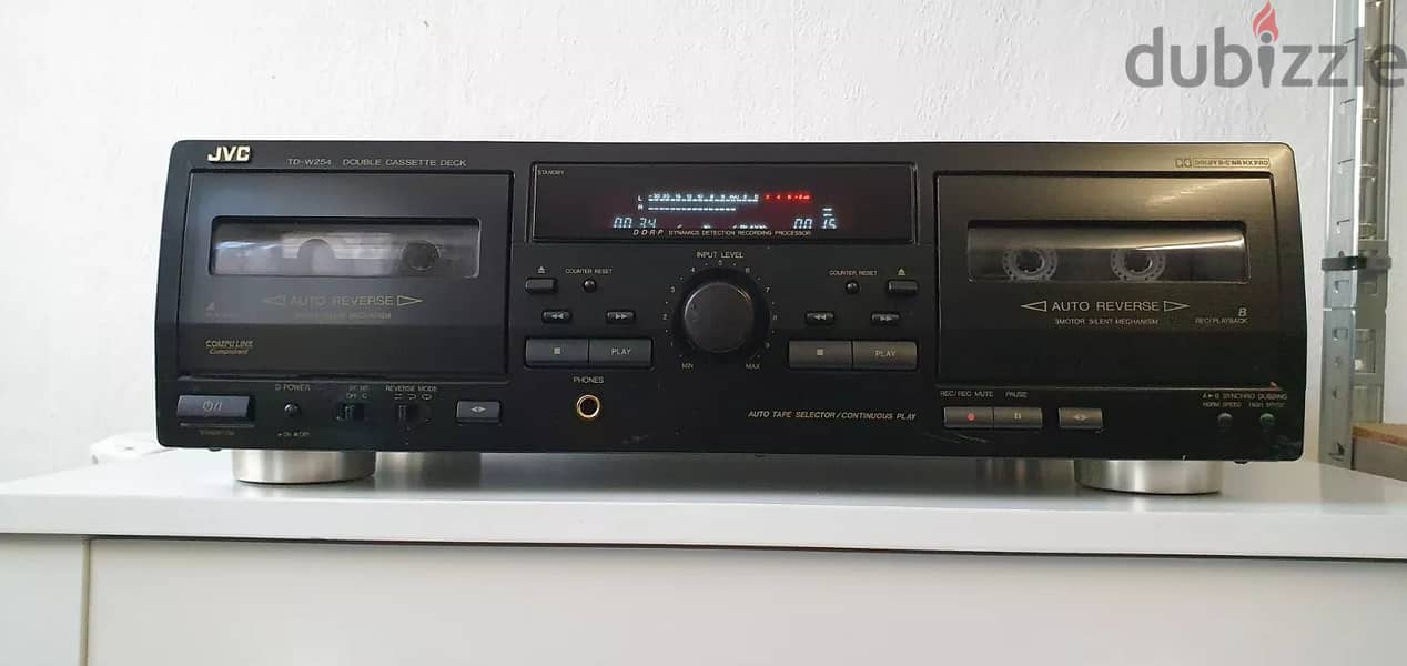 JVC TD-W254 Double Cassette Deck Dolby Auto-Reverse 0