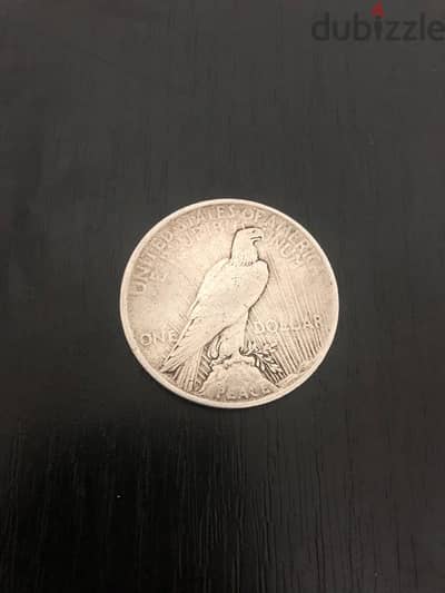 1$ coin 1922 silver perfect condition