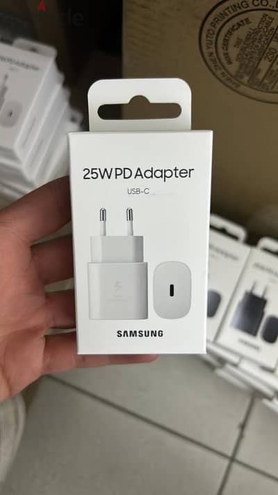 Samsung 25w pd adapter usb-c 2 pin white great & original price