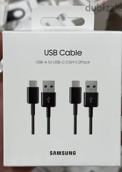 Samsung Usb-A to usb-c cable 1.5m 2 pack black last & best offer