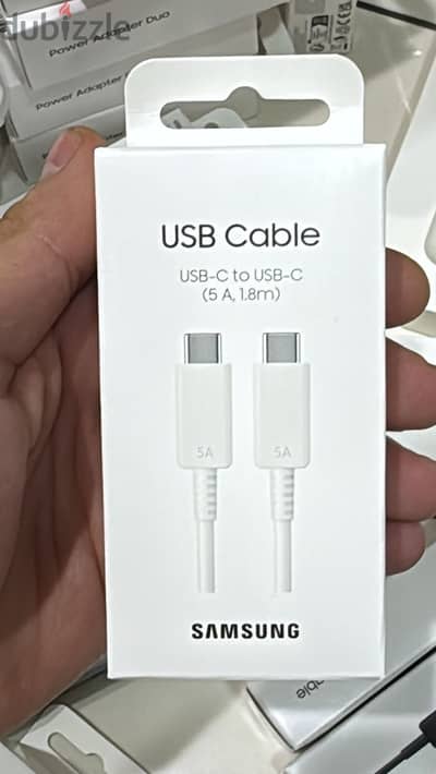 Samsung usb-c to usb-c cable (5A,1.8m) white original & new price