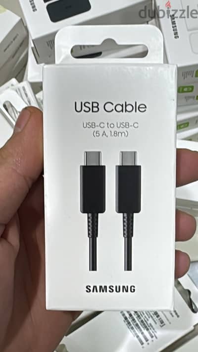 Samsung usb-c to usb-c cable (5A,1.8m) black original & new price