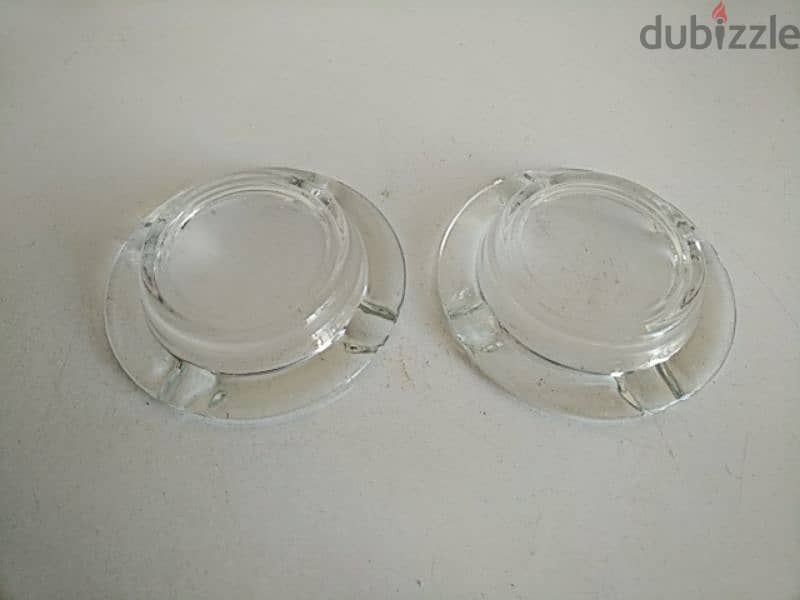 Two round glass ashtrays - Not Negotiable 1