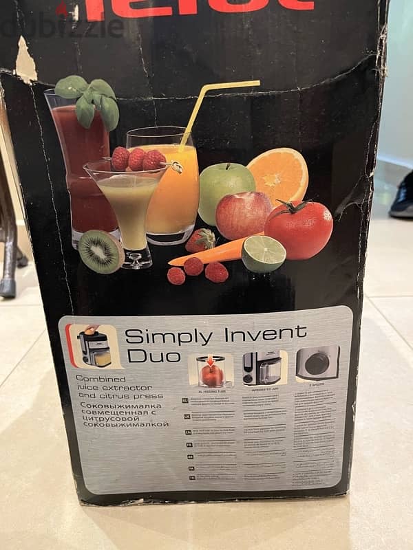 tefal juicer (apple, lemon…) like new barely used 3