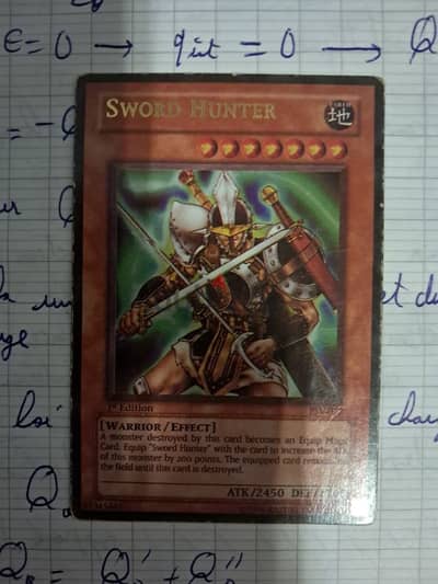 yugioh swords hunter card