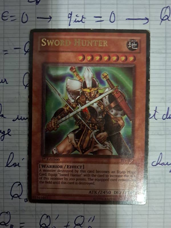 yugioh swords hunter card 0