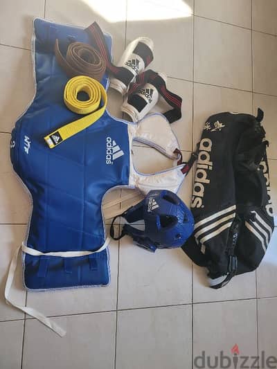 fill taekwondo protection gear adidas