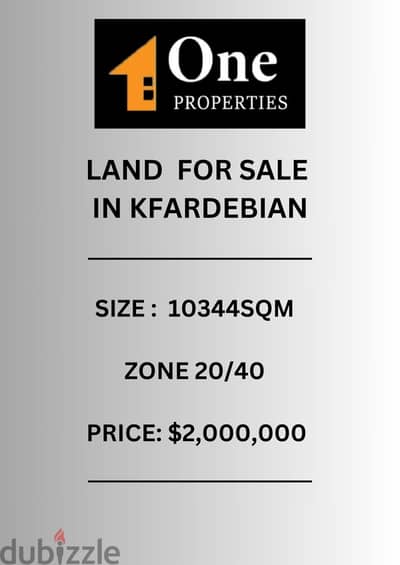 LAND FOR SALE IN KFARDEBIAN