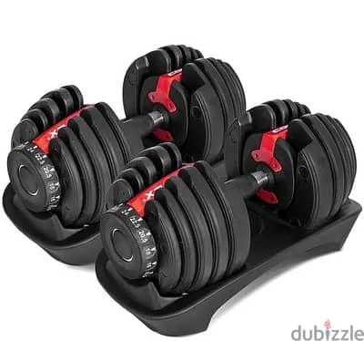 Adjustable Dumbells 48KG + Bench (Used like new)