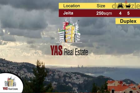 Jeita 250m2 Duplex | New | Astonishing View | Luxurious |