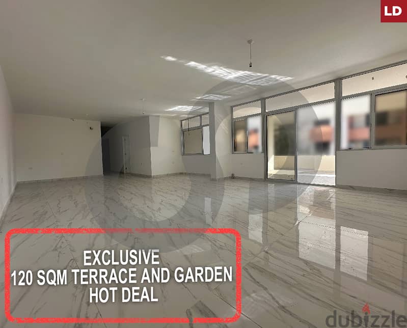 Exclusive-Terrace and Garden-Hot deal - Betchay /بطشاي  REF#LD116680 0