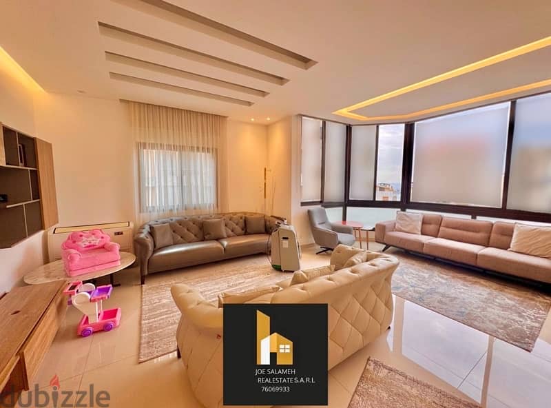 Apartment for sale in Sahel Alma Decorated 155m2 for 155,000$ساحل علما 0