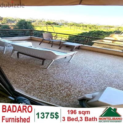 Fully Furnished 196 sqm apartment for rent in Badaro +open city view