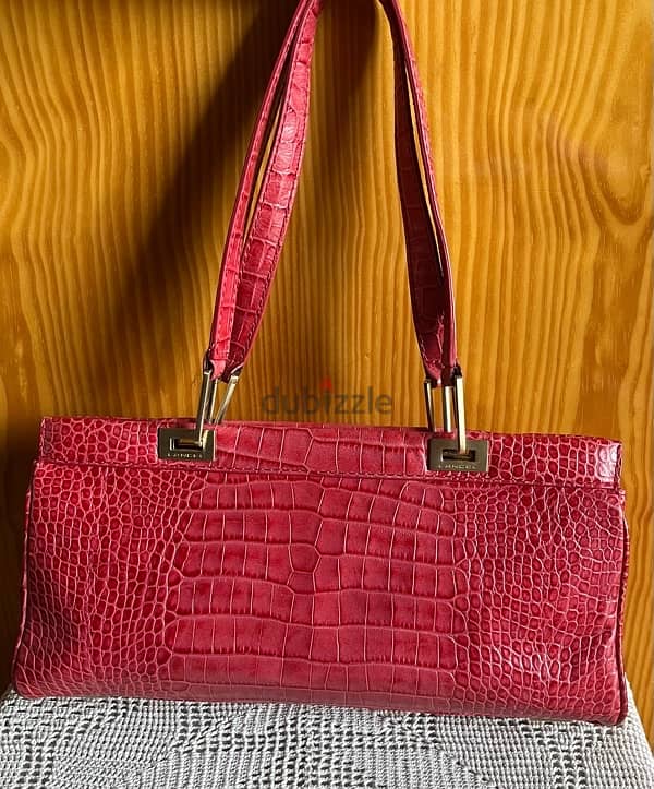 Lancel Crocodile Leather Double Pocket Tote 7