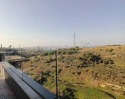 300 SQM Duplex in Mansourieh, Metn with Mountain and City View