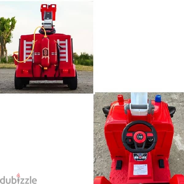 Fire Truck For Kids With Battery Powered Wheel 12V, 7AH 1