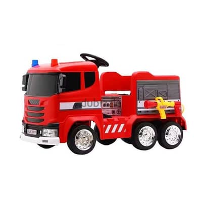 Fire Truck For Kids With Battery Powered Wheel 12V, 7AH