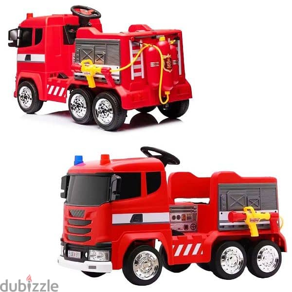 Fire Truck For Kids With Battery Powered Wheel 12V, 7AH 1