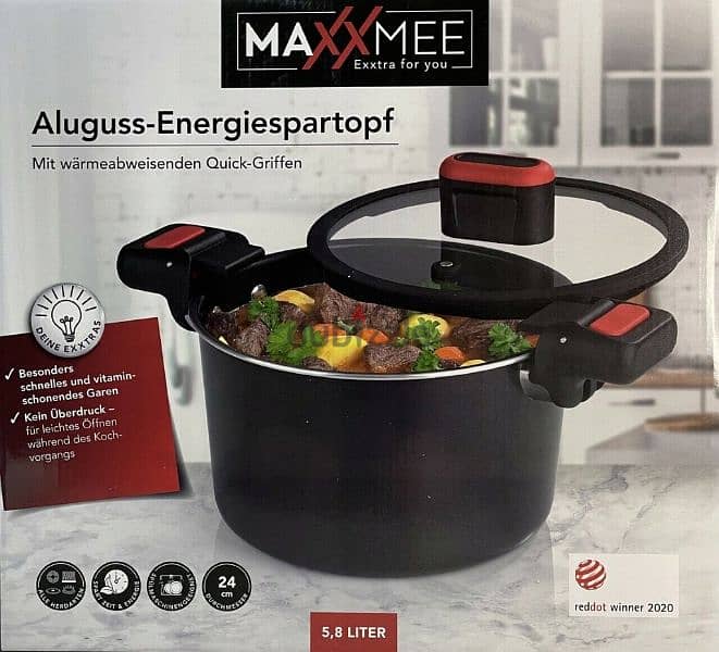 maxxmee aluminium fast pressure pot 1