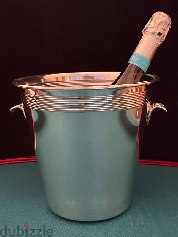 LANCEL vintage Silver champagne bucket 0