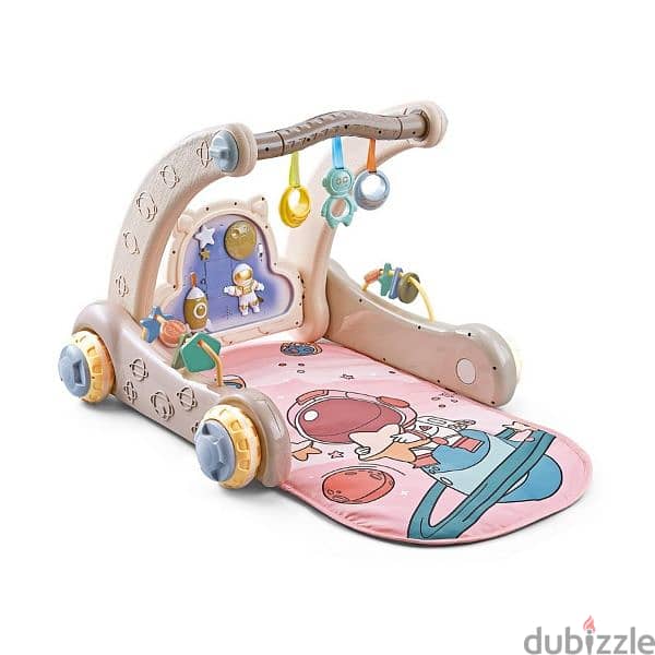 Baby Early Education 2 In 1 Pedal Piano & Walker Fitness 3