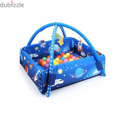 4 In 1 Activity Gym Ball Pit Play Mat & Rattles With Plastic Ball Set