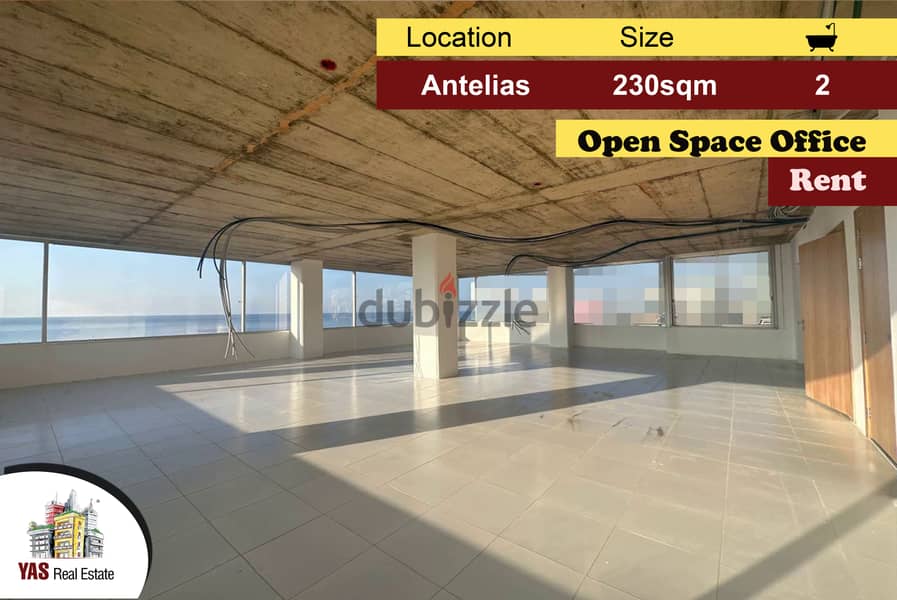 Antelias 230m2 | Office | Rent | Active Tower | Open Space | MJ | 0