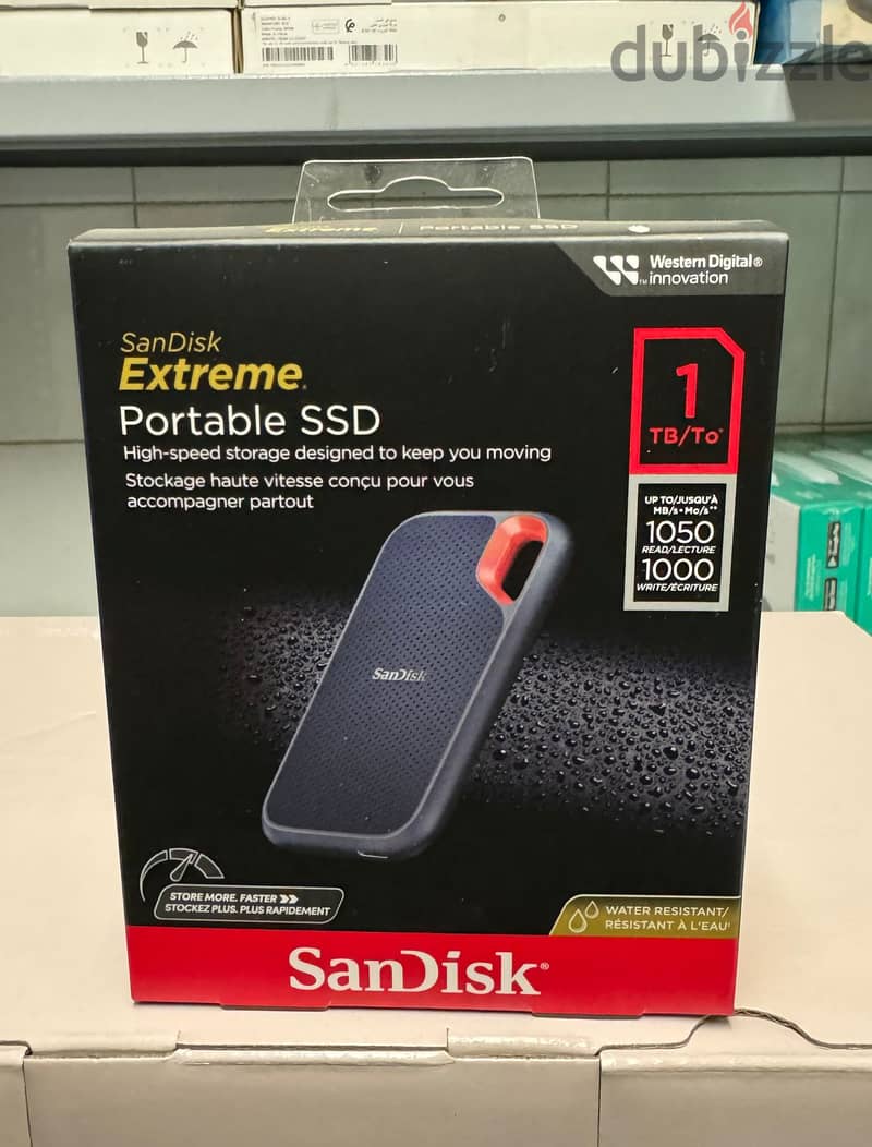 Sandisk extreme portable SSD 1tb up to 1050mb/s 0