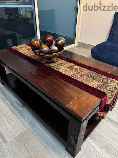 all wood coffee table