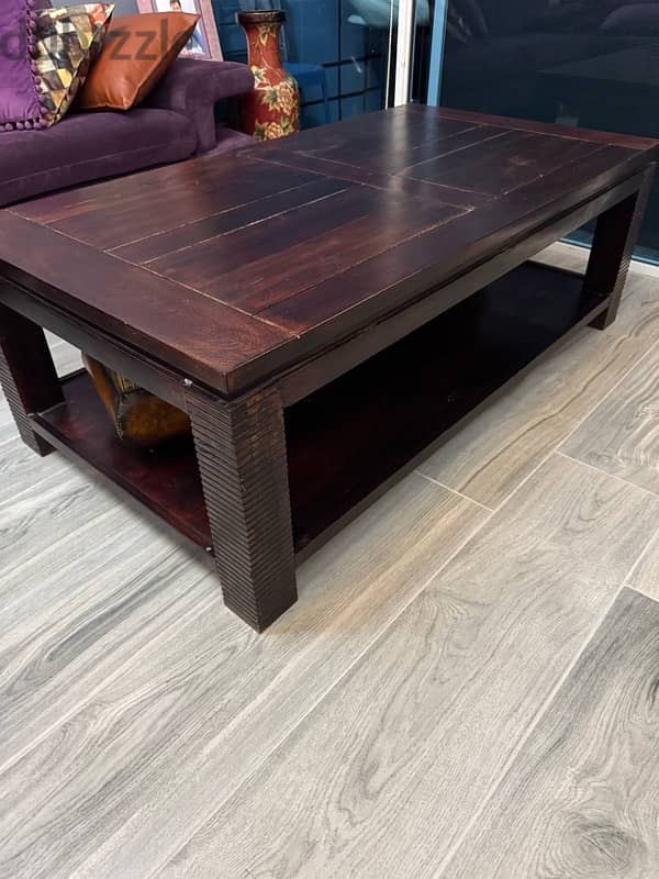 all wood coffee table 2