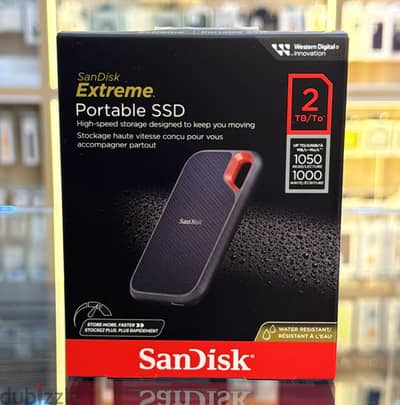 Sandisk extreme portable SSD 2tb up to 1050mb/s