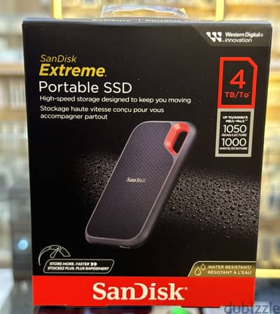 Sandisk extreme portable SSD 4tb up to 1050mb/s