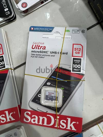 SanDisk Ultra Memory Card 512gb up to 100mb/s