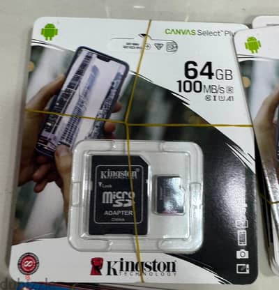 Kingston memory 64gb with adapter original & good price