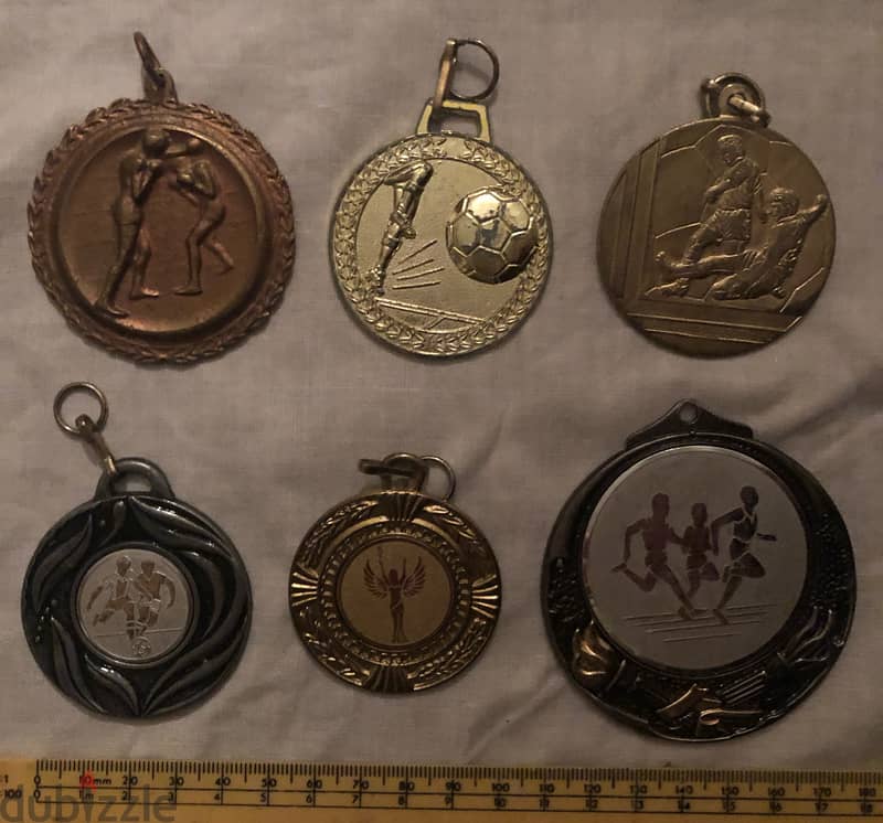 Six Old Medals Sports 1995 - 2001 - 02 - 03 - 04 - 05 0