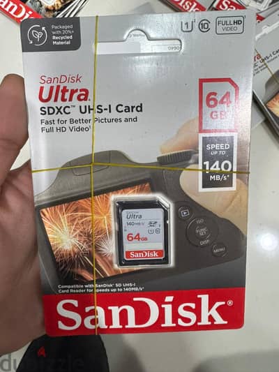 Sandisk ultra sdxc card 64gb up to 140mb/s great & best offer