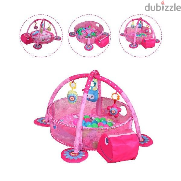 Turtle Baby Activity Gym With Ball Pit 2