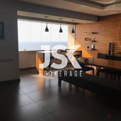 L16828 - Apartment With Seaview For Rent in Dbayeh